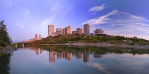 River Valley Reflection - Edmonton